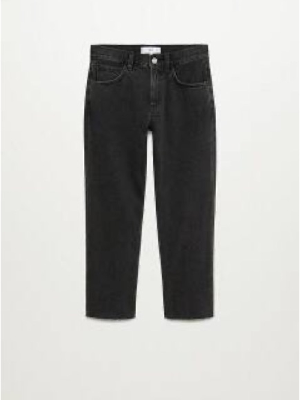 Mango’s High Waist Regular Fit, Cropped Length (Straight Jeans)